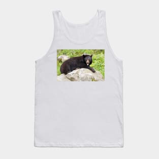 Blowing Raspberries - Black Bear Tank Top